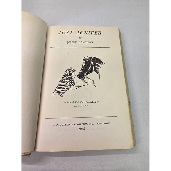 Just Jennifer Rare Old Book | Collectable Book | Unique Decor | Older Home Decor - Picture 4 of 6